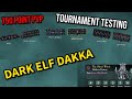 Warhammer-like PC PvP! SOVL 750 tournament testing. Dark Elf gunline