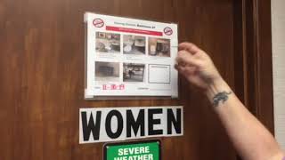 Bathroom name tag