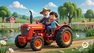 Old MacDonald Tractor Adventure | Can You Guess ALL 7 Farm Animal Sounds? | Fun Kids Learning Song screenshot 4