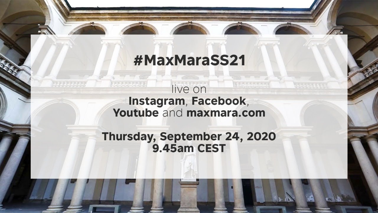 Max Mara Spring Summer 2021 Live Fashion Show