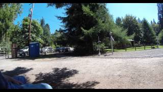 double header steam train at Shady Dell Pacific Railroad, 4k