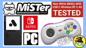 NEW USB-C 8BitDo M30 2.4G Wireless Gamepad (White) | Analogue Pocket, MiSTer. Nintendo Switch & PC