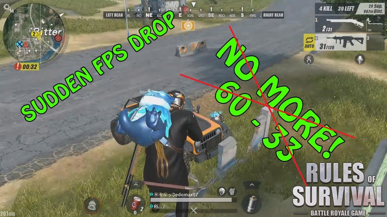 HOW TO DECREASE SUDDEN FPS DROP IN RULES OF SURVIVAL 2019