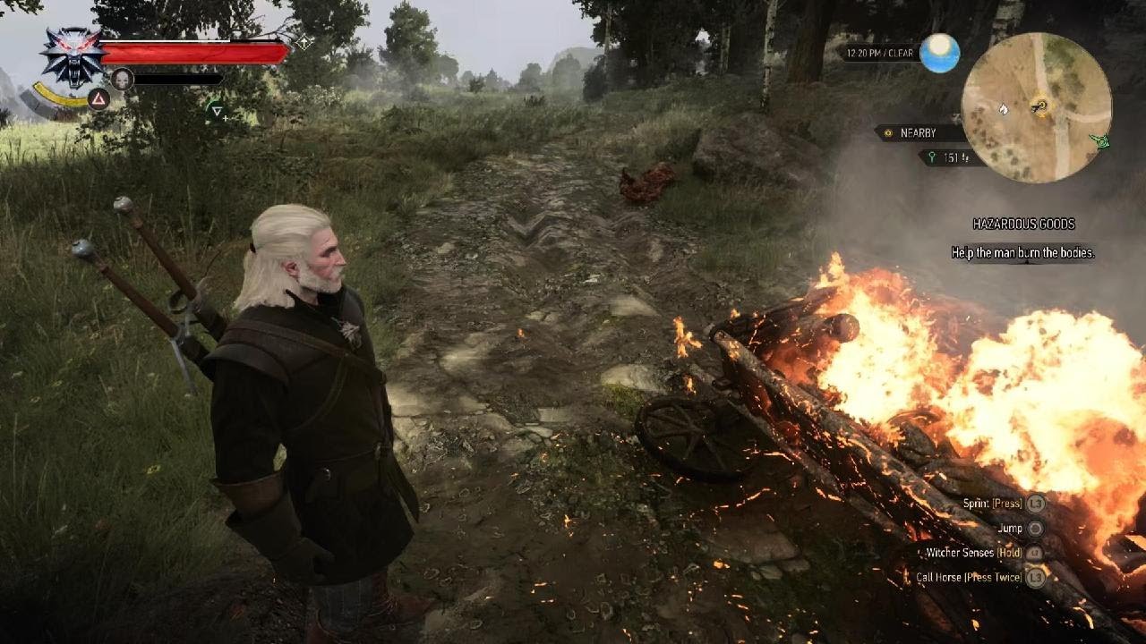 The Witcher 3: Wild Hunt hazardous goods quest walkthrough