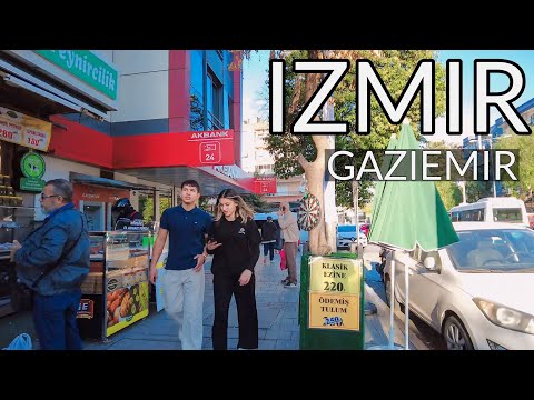 Izmir, Thổ Nhĩ Kỳ | Khu İzmir's Gaziemir the | Tour Đi Bộ 4K
