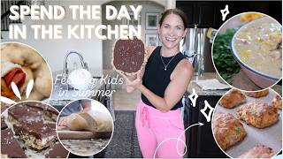 Spend the Day in the Kitchen With Me Feeding My Family From Scratch! 5 Easy Summer Recipes
