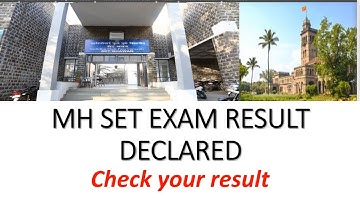 MH SET EXAM RESULT DECLARED