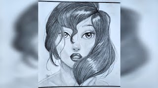 How To Draw Little Marmaid Ariel Pencil Sketch