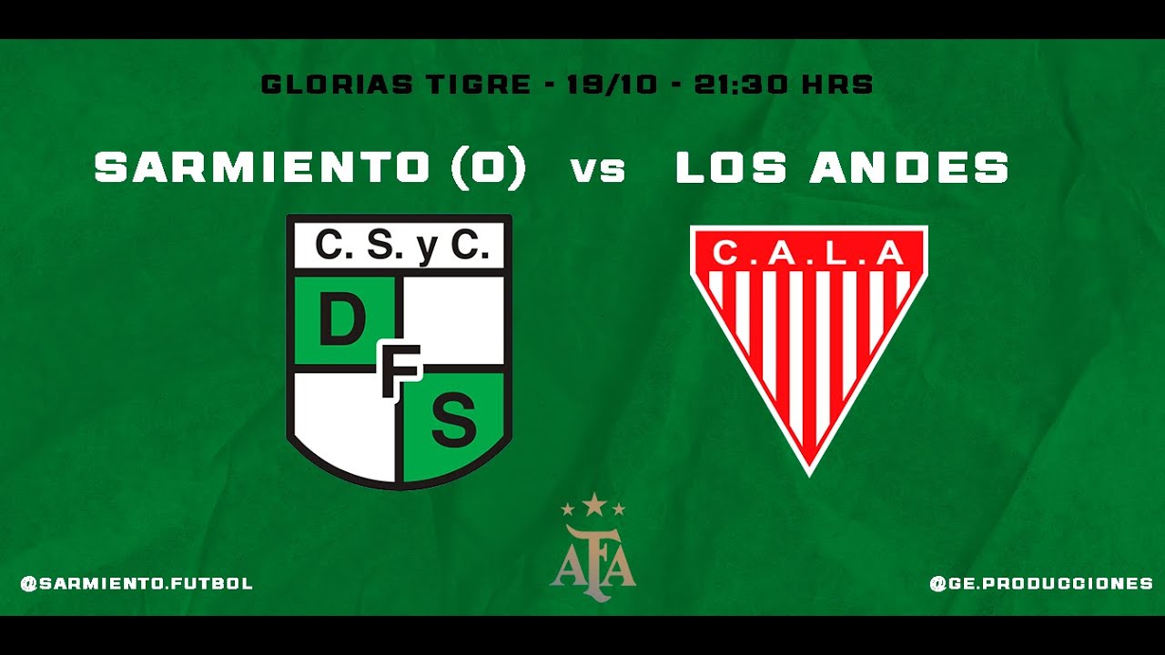 Sarmiento (O) vs Los Andes - Fecha 29 Primera 