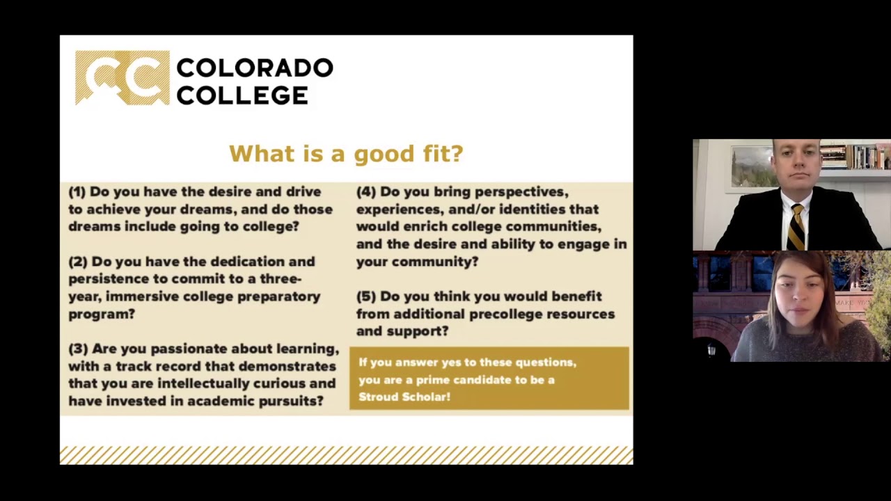 Stroud Scholars Information Presentation 2020