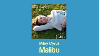 Miley Cyrus - Malibu slowed reverb (Lyrics)
