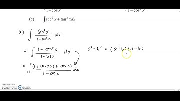 Tutorial: 6.3 Integration of Trigonometric Functions (Question 3)