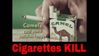 1960s VINTAGE CAMEL CIGARETTES TV COMMERCIALS    "REAL TASTE SATISFIES LONGER " BF10315