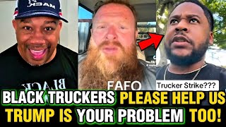 White Truckers Now BEGGING Black Truckers Help To PROTESTS With Them On OCTOBER 1st #us