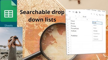 How to create a searchable dropdown list in Google Sheets