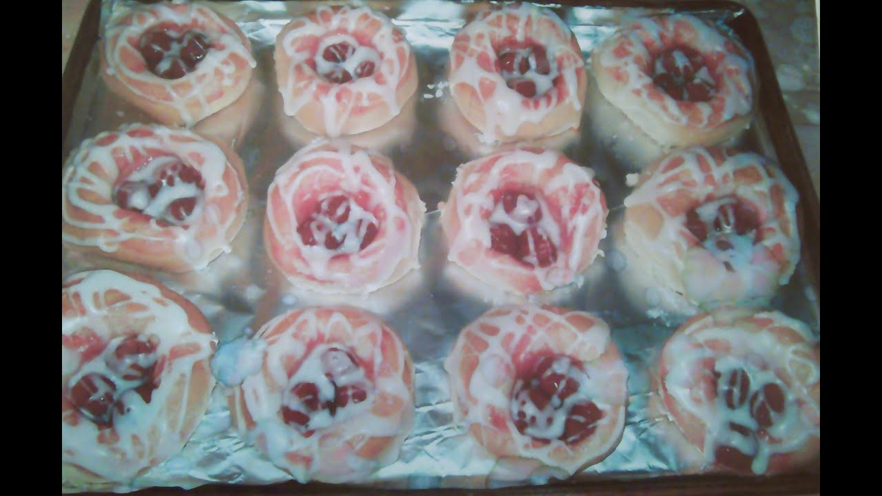 Prune and Cherry Danish Kolaches - Big Cookbook/little kitchen - made with clipchamp