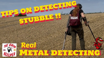 TIPS FOR METAL DETECTING STUBBLE.. real metal detecting up !! 