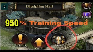 Raise TROOP TRAINING SPEED To 950%+ | Let's Do It | CLASH OF KINGS