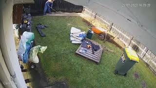 My Dad and I putting pavers down at my flat - Timelapse