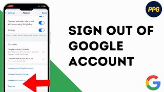 How to sign out of Google ?