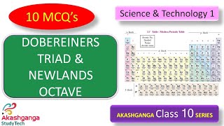 class 10 || Doberiener's triad &amp; Newlands octave || Periodic classification of elements ||