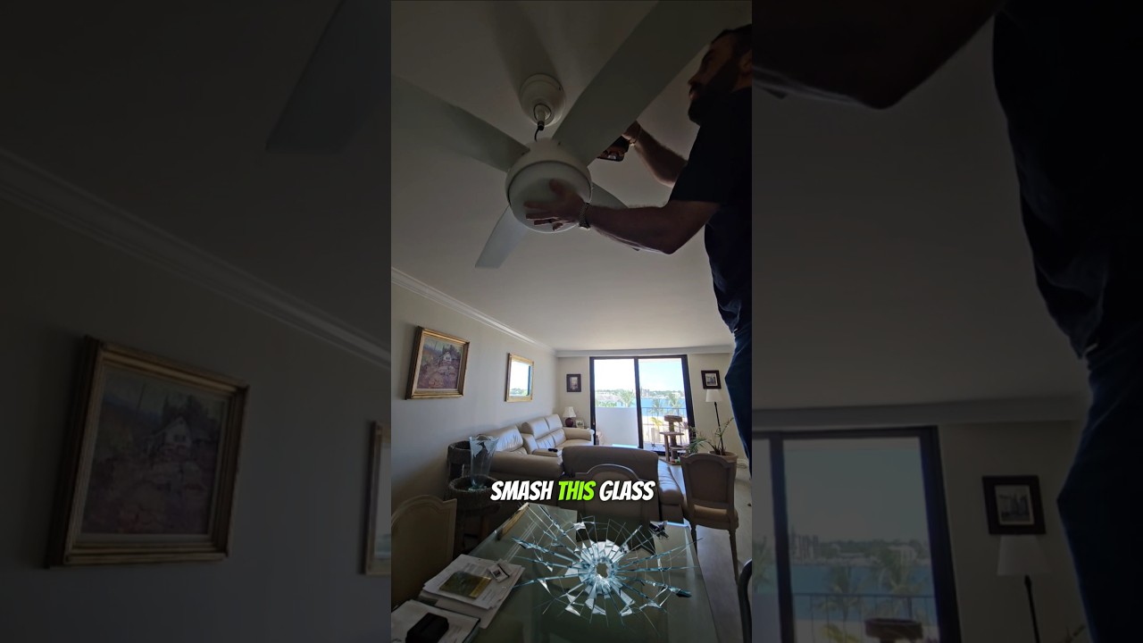 How to fix a falling ceiling fan! Palm Beach Gardens FL. Simon Electric