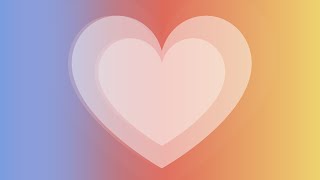 💗 Growing Color Changing Heart Background Mood Video Loop