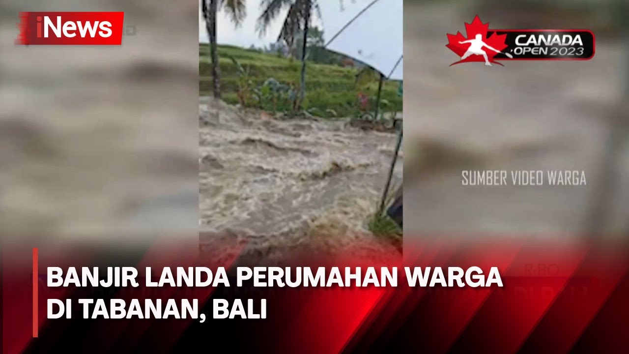 Banjir Landa Perumahan Warga di Tabanan, Bali