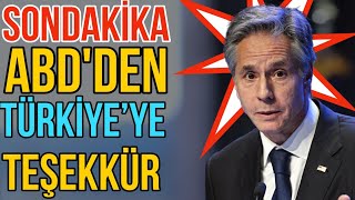 #sondakika ABD TÜRKİYE'YE TEŞEKKÜR ETTİ!!