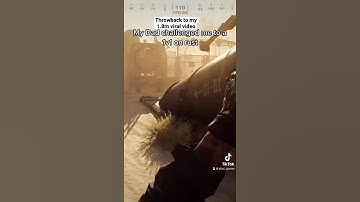 Throw back to the time my dad challenged me to a 1v1 and it went viral #shorts #warzone #dad #kfad