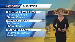 WATCH: Showers return Monday, mild 60s