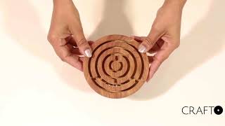 Round Labyrinth Maze Wooden Toys screenshot 5