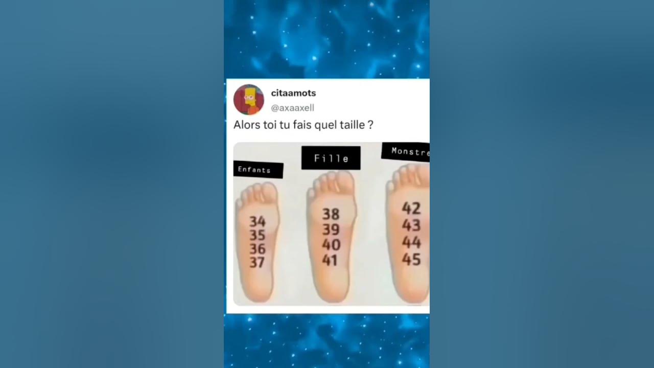 tu mesures combien des pieds YouTube