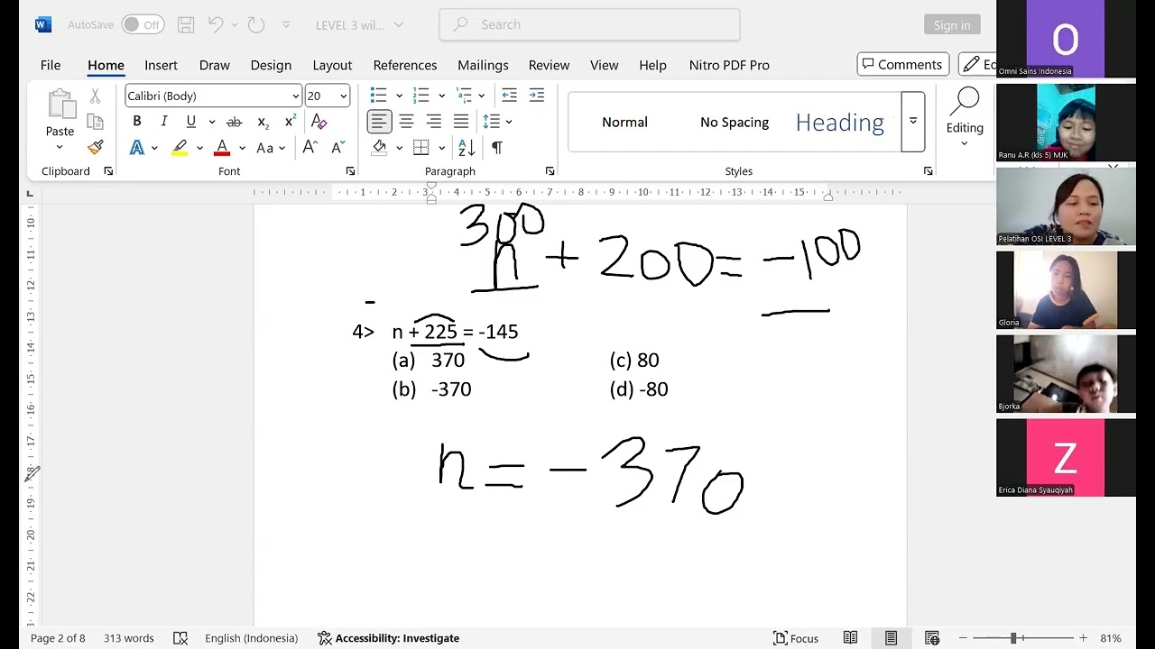 Pelatihan OSI 2 Matematika Kelas SD 5-6