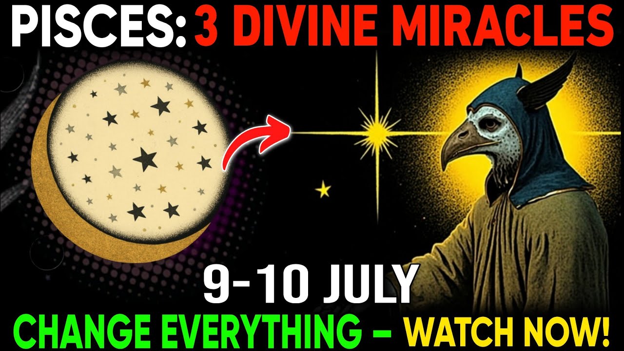 Pisces ♓️ July 9–10 ASTROLOGY SHOCKER! 🚨 3 Divine Miracles You Were CHOSEN to Receive! 💫 Must Watch!