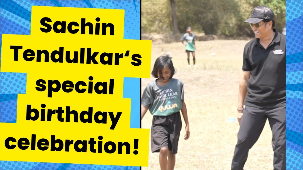 Sachin Tendulkars birthday with underprivileged kids       