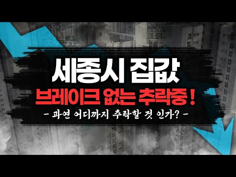 <strong>세종시</strong> 집값 브레이크 없는 추락중!