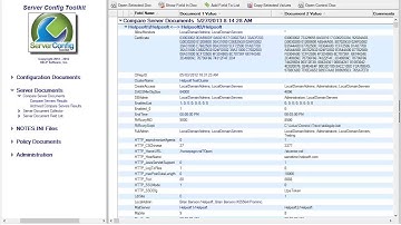 Comparing IBM Notes Server Documents