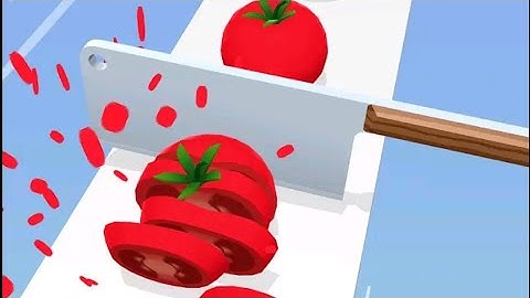 Perfect Slices Full Gameplay 🍅 Most Satisfying Cutting Game | ASMR Relaxing Slice Challenge#android 