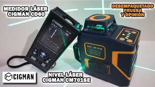 NIVEL LÁSER #CIGMAN CM701SE y del MEDIDOR LÁSER #CIGMAN CD60 - Unboxing, prueba y opinión