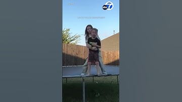 Girl jumps into action to save little brother