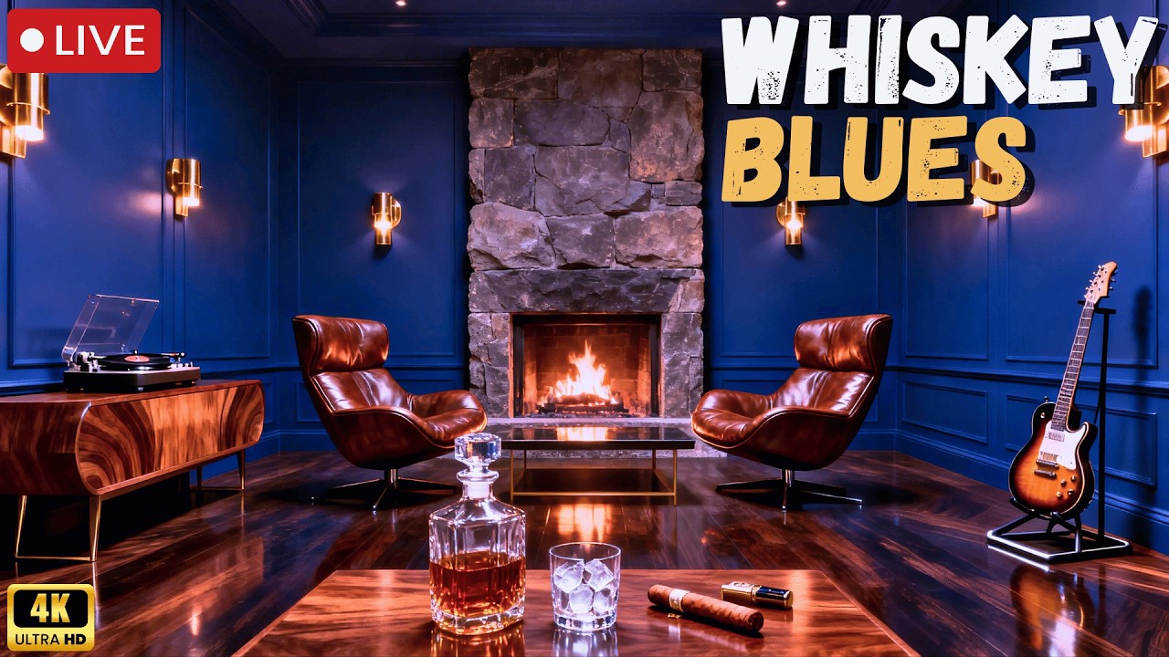 Whiskey Blues Lounge | Smooth Instrumental for Late Night Relaxation