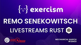 Remo Streams Pangram on the Rust language track at Exercism!