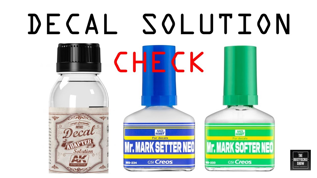 DECAL SOLUTION Check: Mr. Mark Setter & Softer & AK Decal Adapter Solution  