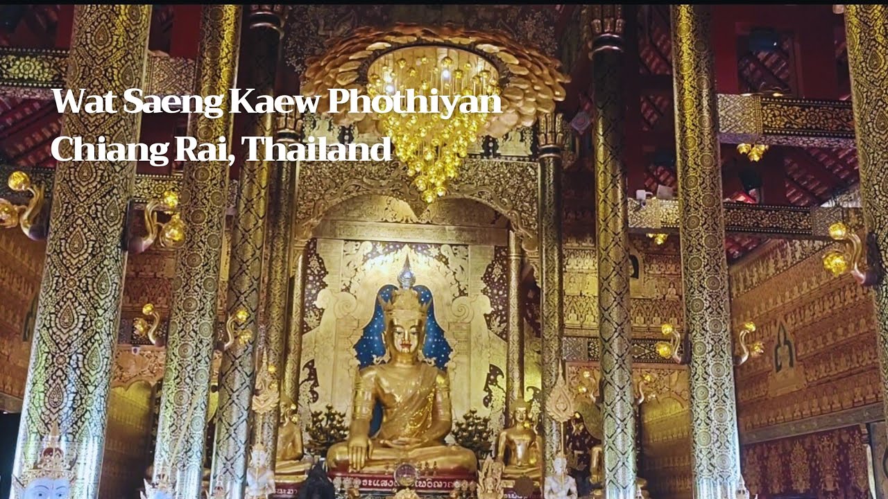 Wat Saeng Kaew Phothiyan //Beautiful architectural art temple //Chiang Rai, Thailand🇹🇭