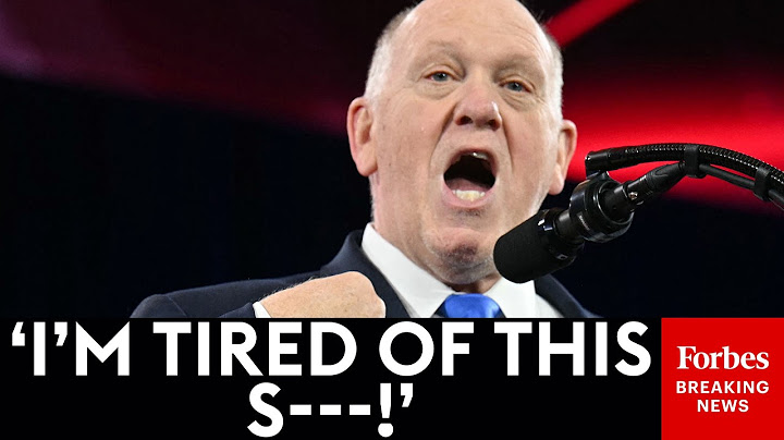 FULL SPEECH: Tom Homan Issuing Fiery Warnings To Illegal Immigrants And Anti-ICE Protesters