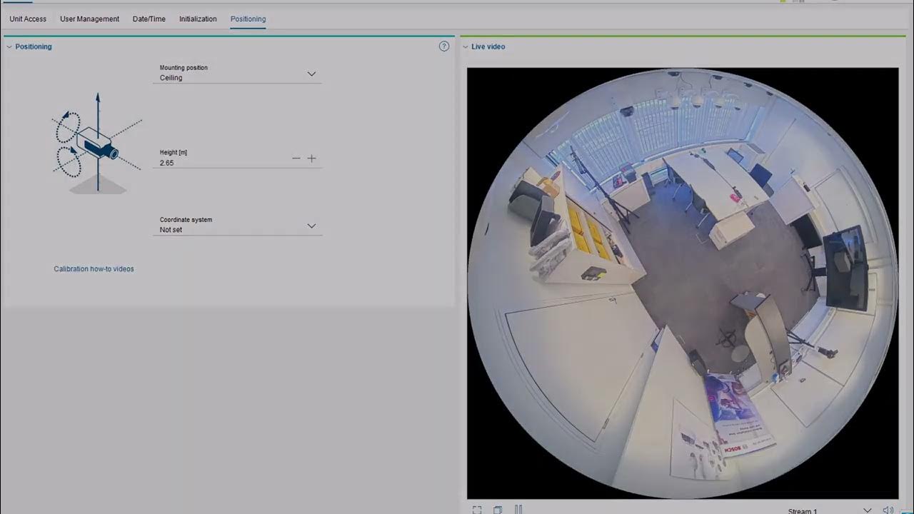 Bosch Security Calibration Camera Positioning YouTube