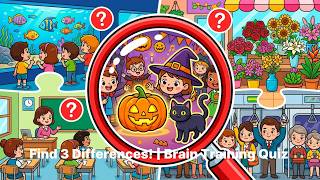 【Spot the Difference】Challenge Your Brain with Hard Puzzles! Focus & Attention Training!【Quiz】