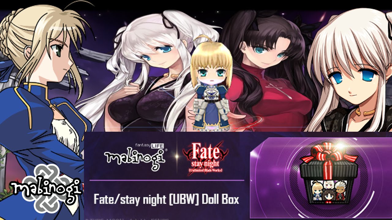 Mabinogi Fate Stay Night Doll Box Saber Doll Youtube