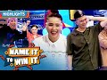 Team Vice wins against Team Vhong in an intense tie breaker! | It's Showtime Name It To Win It